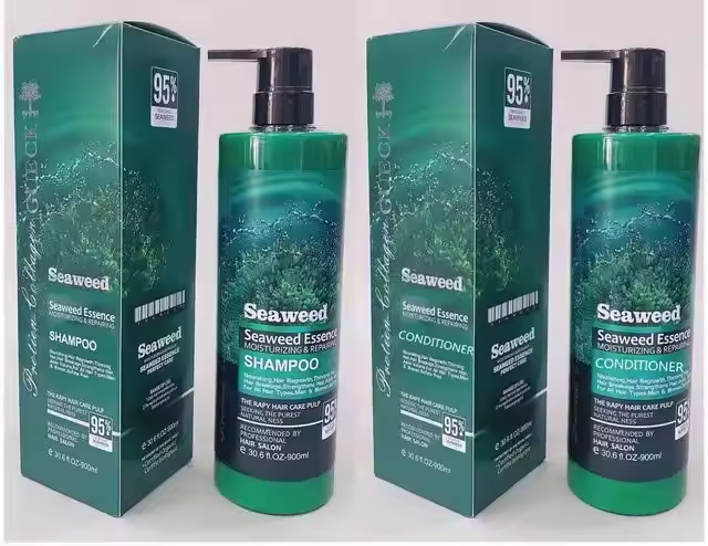 Sulfate-free seaweed, repairing and nourishing hair shampoo and care set