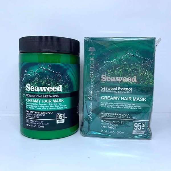 Sulfate-free seaweed, repairing and nourishing hair shampoo and care set