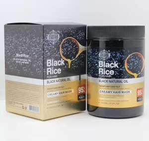 Black Rice Hair Mask Deep Moisturizing, Intense Repair Treatment, Anti-Hair Loss and Promote Hair Regrowth, 1000ml