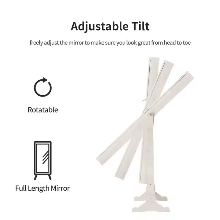 Elegant jewelry storage cabinet with full length mirror