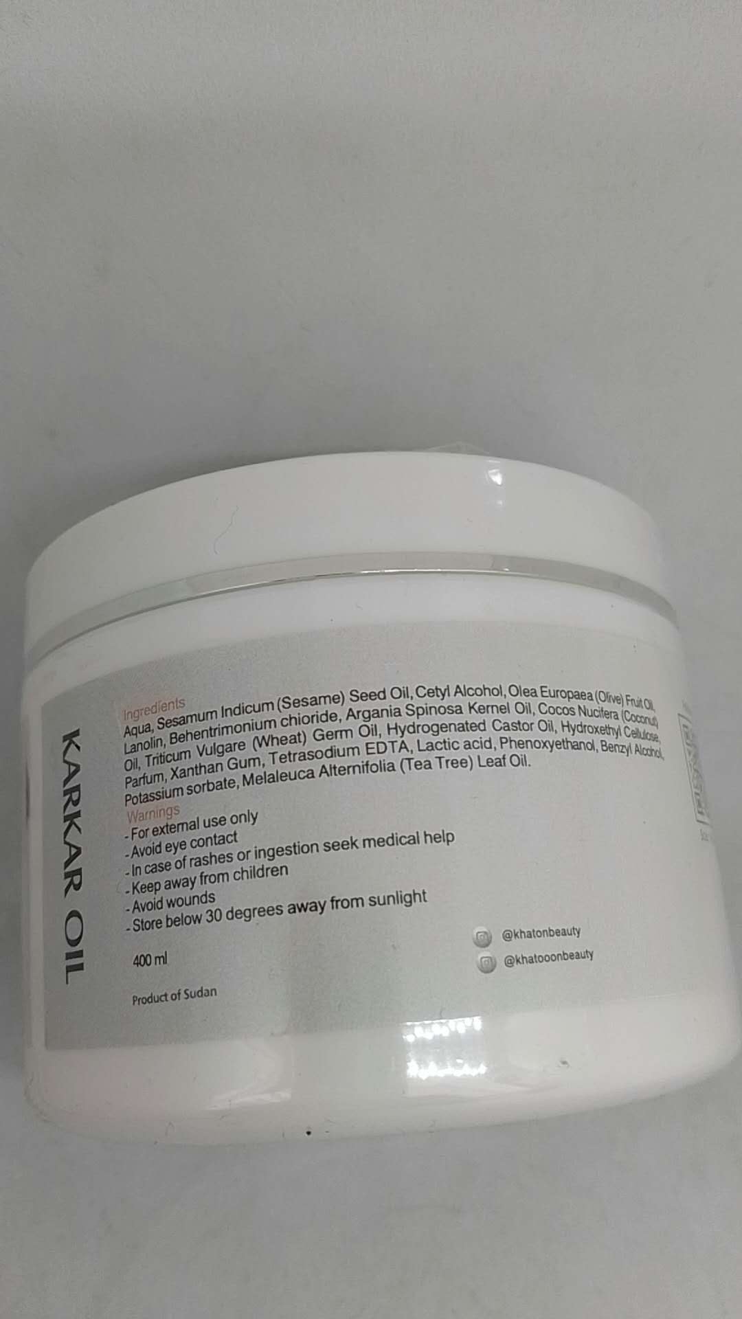 Hair Oil, Hair Care with Keratin, Olive Oil and Sesame Oil 400ml