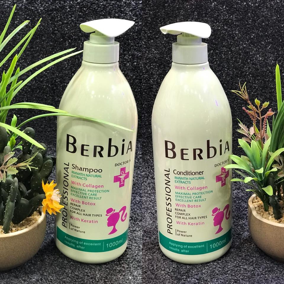 Keratin Shampoo Set, Enriched with Natural Extracts and Collagen, 3 Bottles