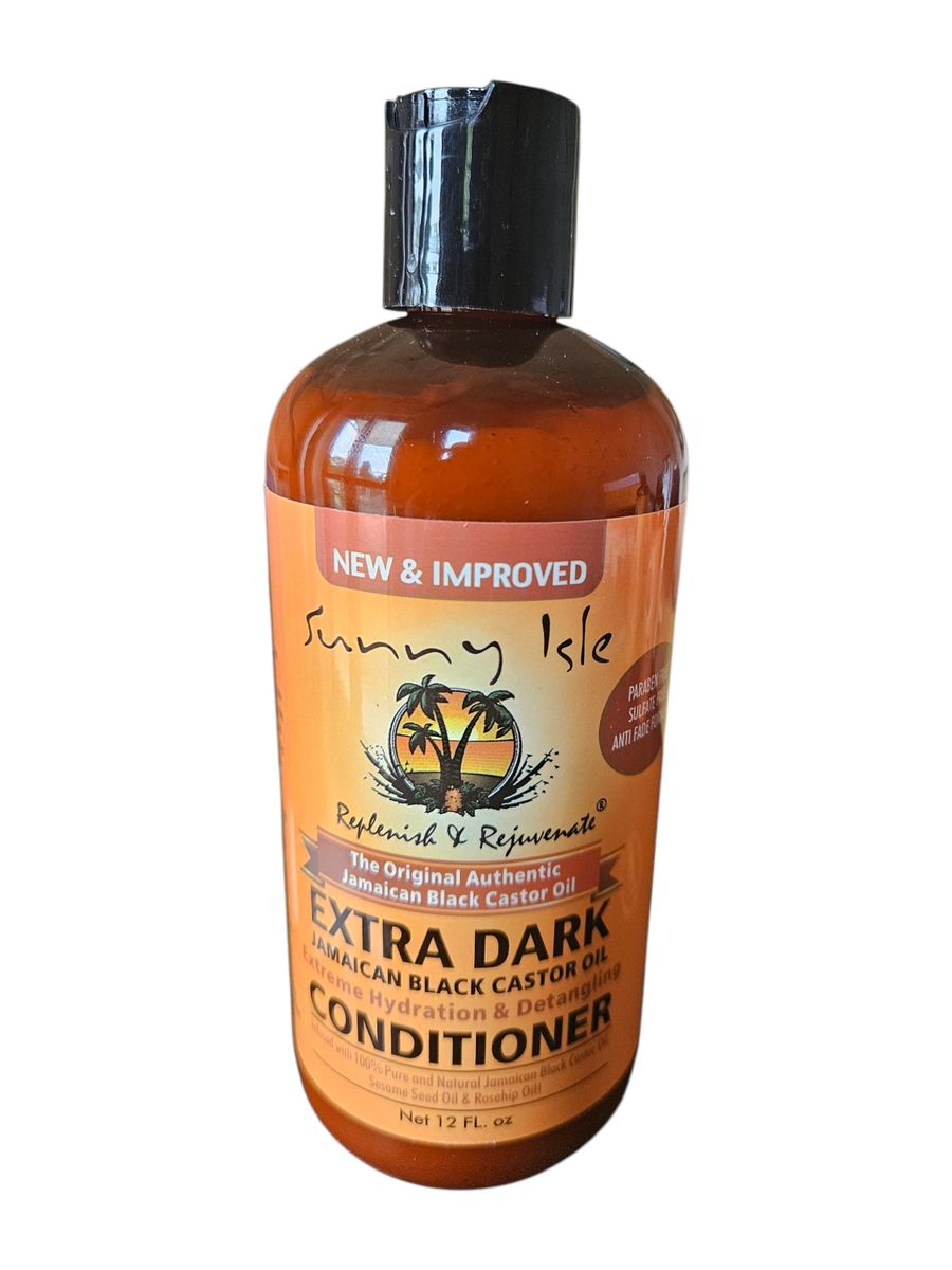 Black Castor Oil Extra Dark Intense Repair Conditioning Shampoo Set, 3 Count