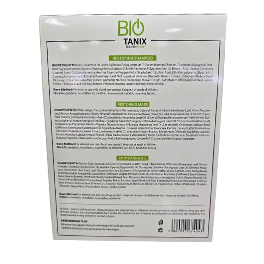 Warm Hydrolyzed Keratin Shampoo and Conditioner Set 3 Bottles