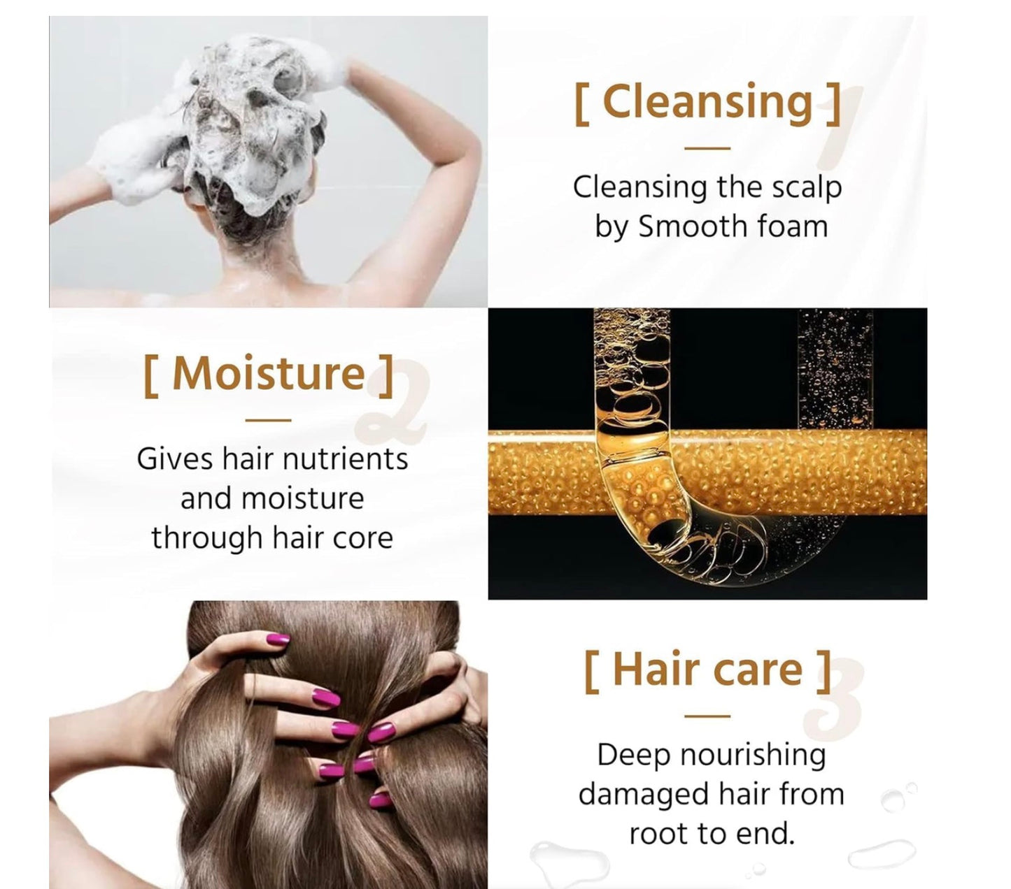 Keratine Queen Sulfate Free Moisturizing Collagen Brazilian Gold Shampoo