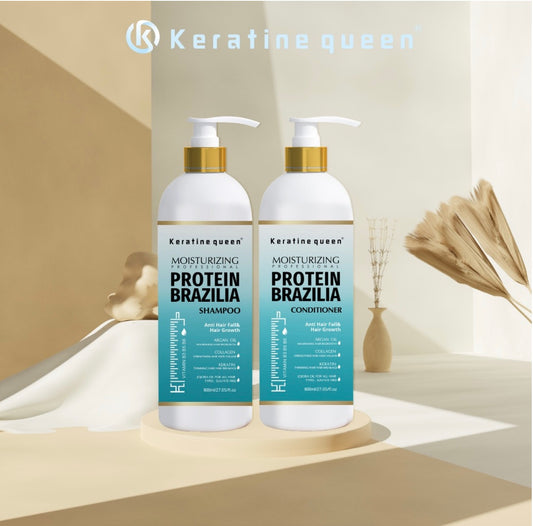 Keratin Queen Protein Brazilian Shampoo and Conditioner