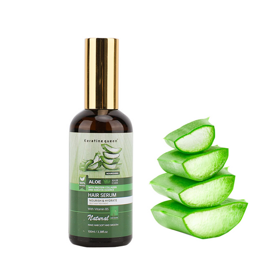 Nourishing Aloe Vera Hair Serum with Protein Collagen and Keratin Essence, 100ml