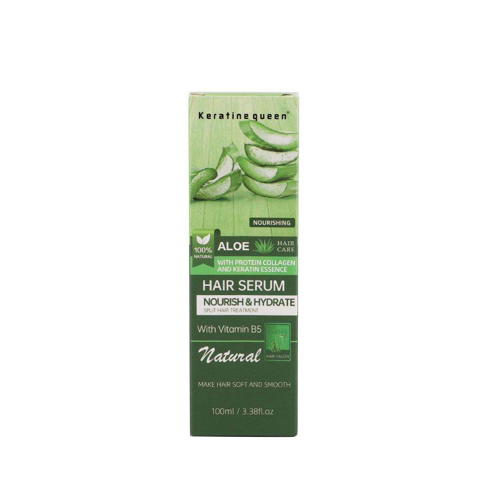 Nourishing Aloe Vera Hair Serum with Protein Collagen and Keratin Essence, 100ml