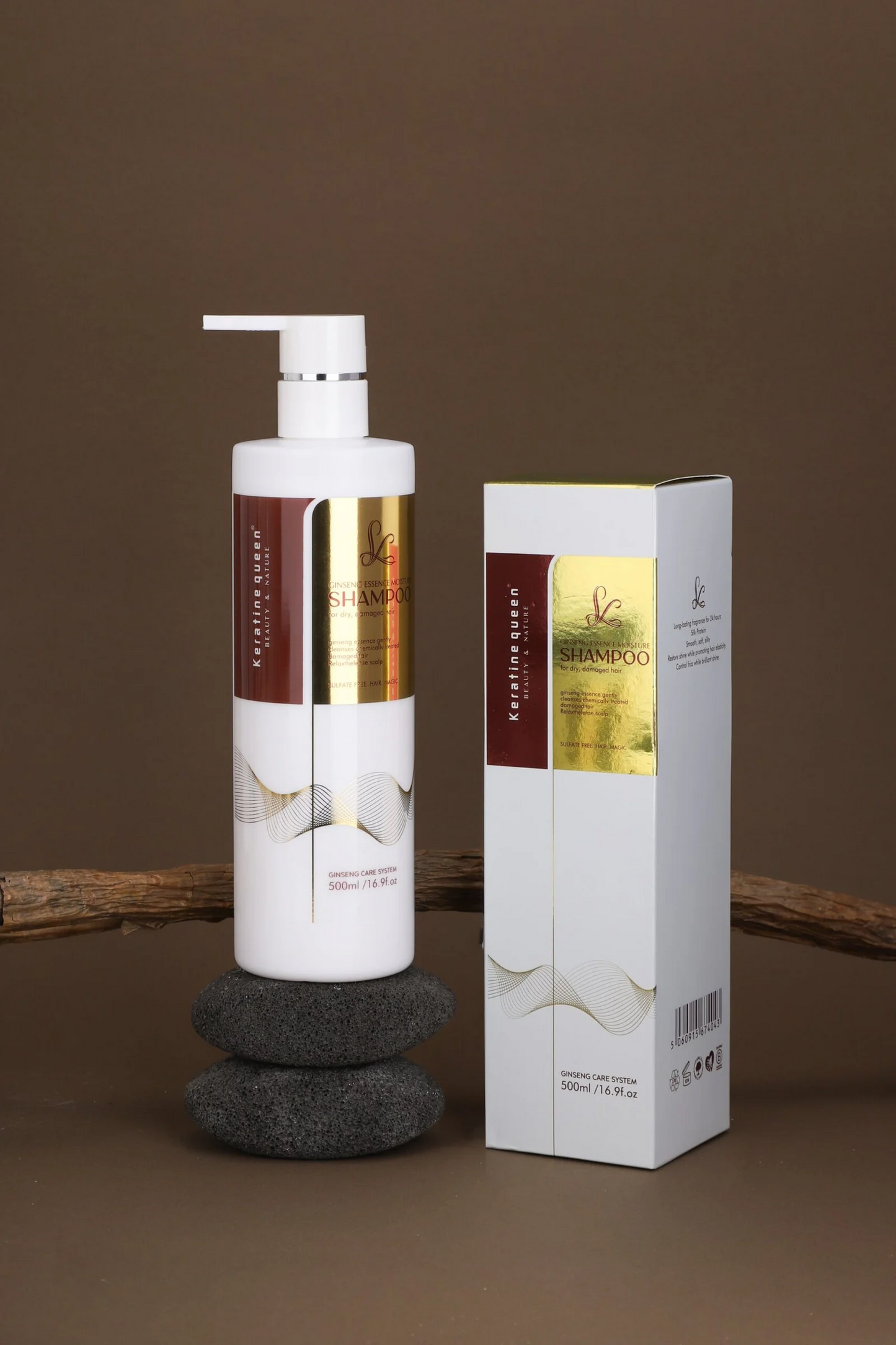 Ginseng Extract Sulfate-Free Straightening Shampoo 500ml