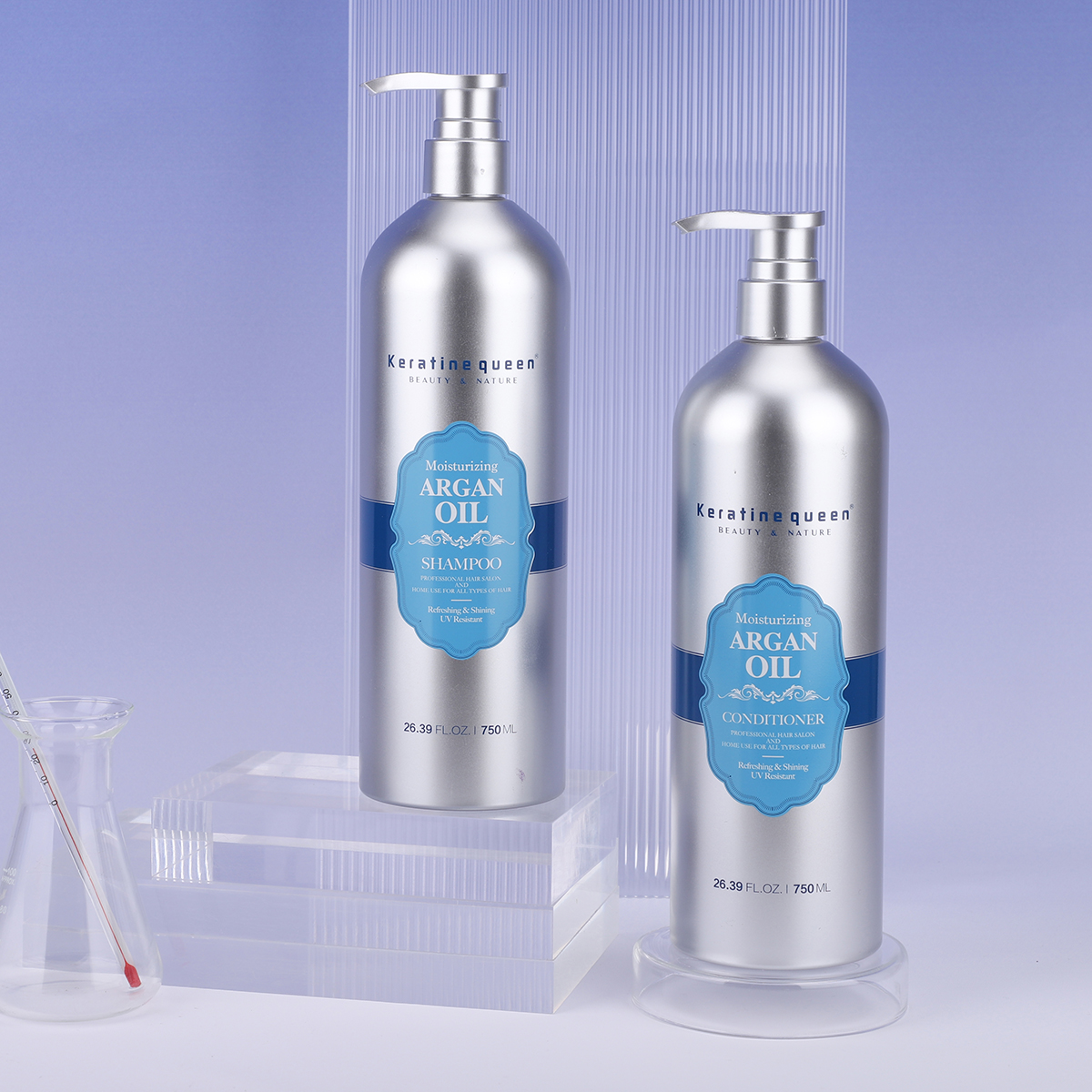 Keratin Moisturizing Argan Oil Shampoo and Conditioner Set