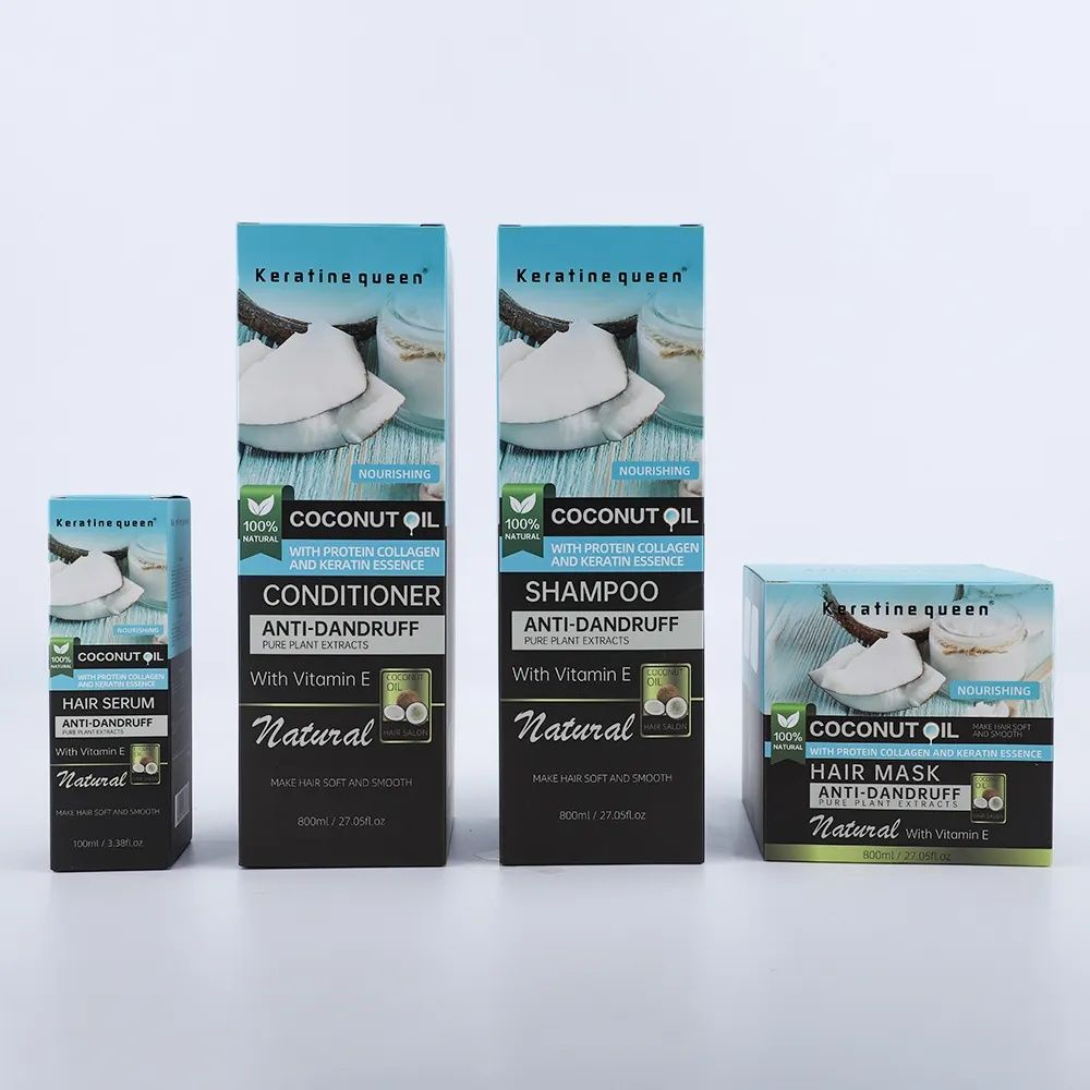 Coconut Anti-Dandruff Hair Serum, Mask, Shampoo and Conditioner Set
