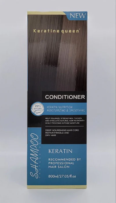 Acondicionador hidratante natural de queratina 800 ml
