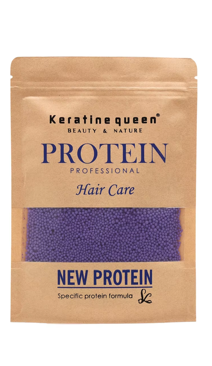 Organic Hair Protein Balls, Natural Nourishing Hair, Anti-Breakage Protein Granules, 100g, Purple