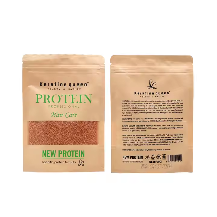 Organic hair protein balls natural nourishing hair anti-breakage protein particles 100gyellow