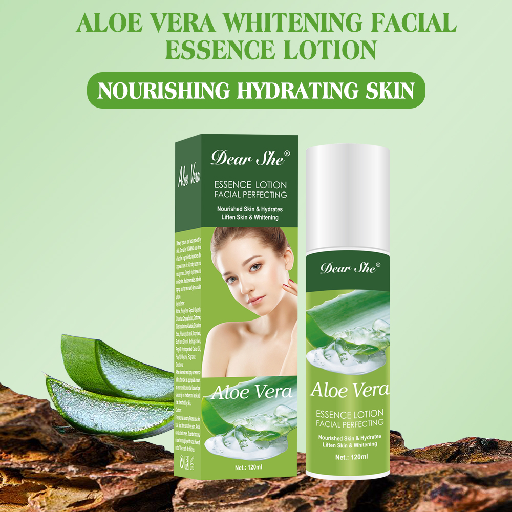 Natural Skincare Aloe Vera Nourishing Facial Essence Lotion Whitening and Hydrating 120ml