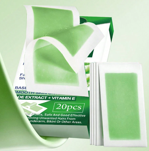 Natural Aloe Vera Hair Removal Wax Paper, 1 box - 20 pieces