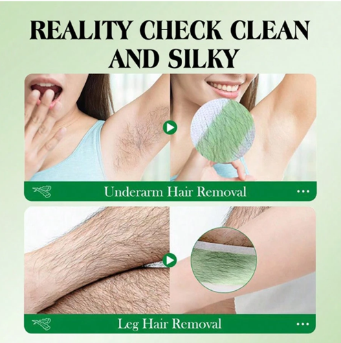 Natural Aloe Vera Hair Removal Wax Paper, 1 box - 20 pieces