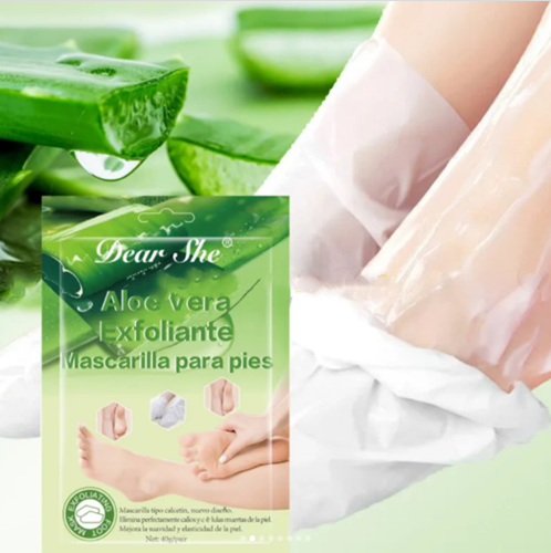 Aloe Vera Exfoliating and Brightening Foot Mask, 1 pair - 40g