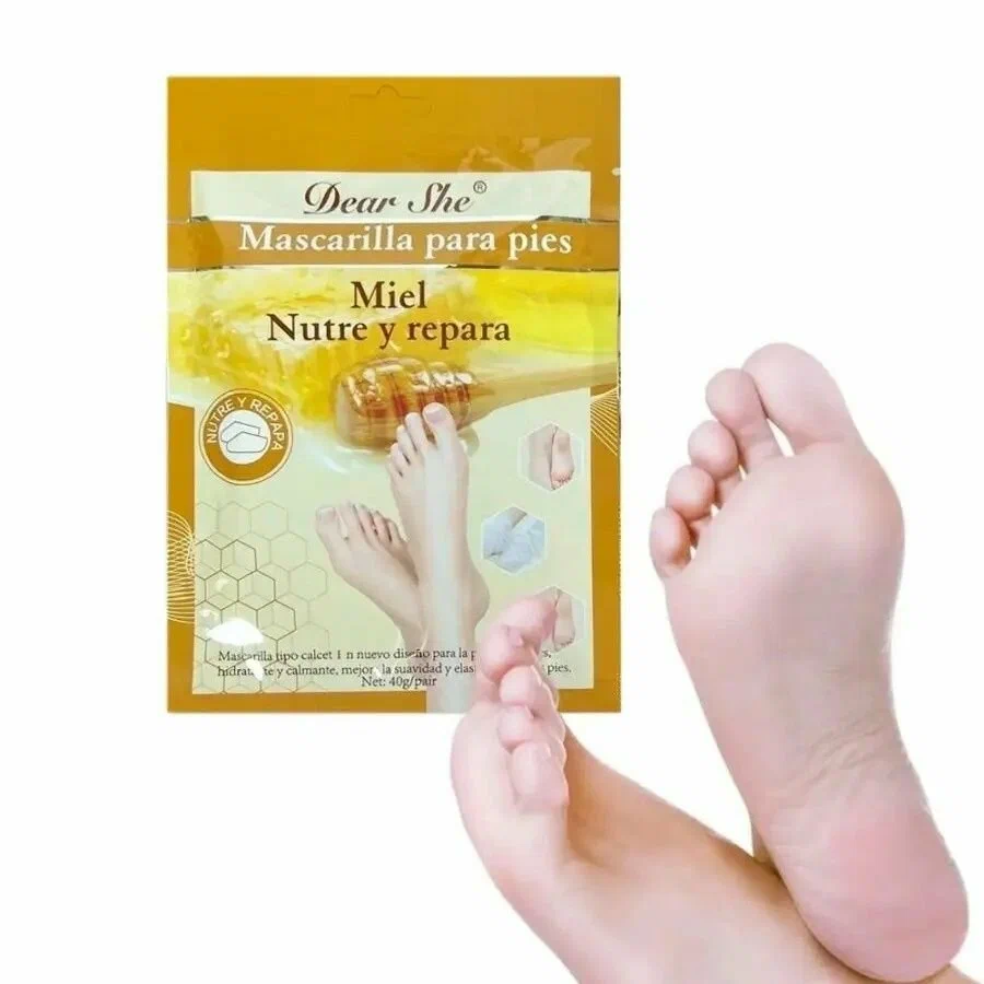 Honey Exfoliating Moisturizing Foot Mask, 1 Pair - 40g