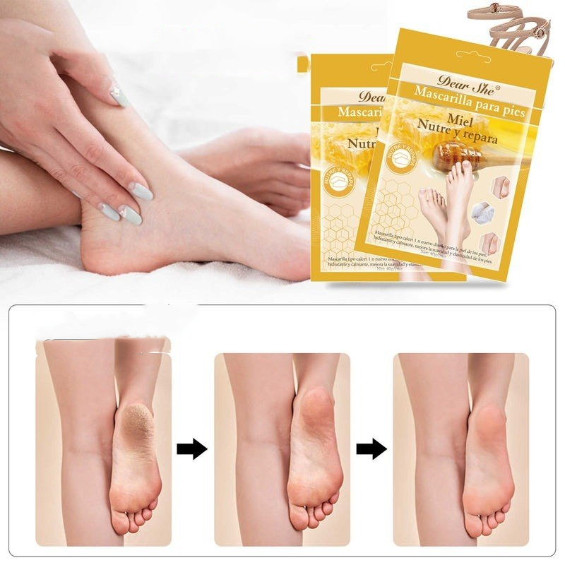 Honey Exfoliating Moisturizing Foot Mask, 1 Pair - 40g