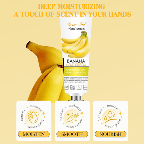 Banana Fragrance Whitening Moisturizing Hand Cream, 80g