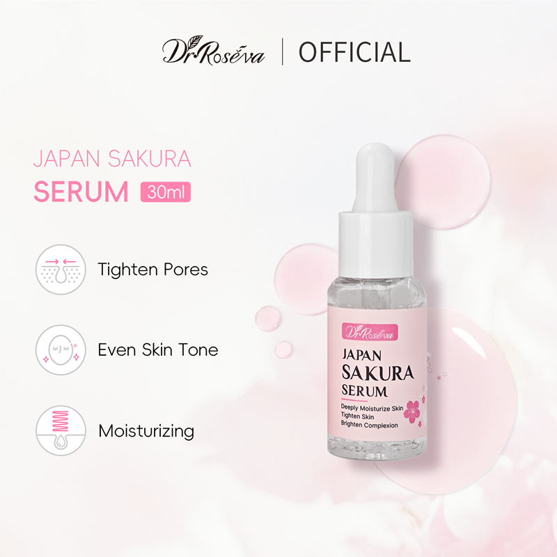 Sakura Brightening Moisturizing Skin Firming Serum, 30g