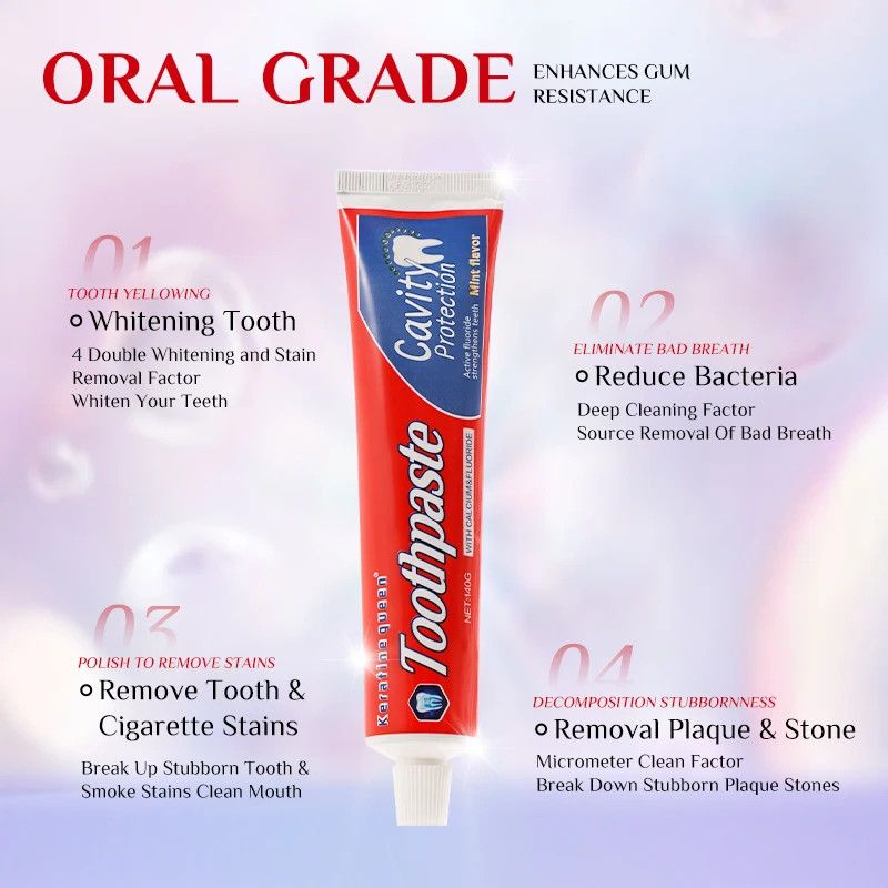 Keratin Queen Anti-Cavity Toothpaste with Calcium and Fluoride. 140g