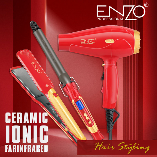 ENZO EN-6305A Professional 3-in-1 Hair Styling Kit