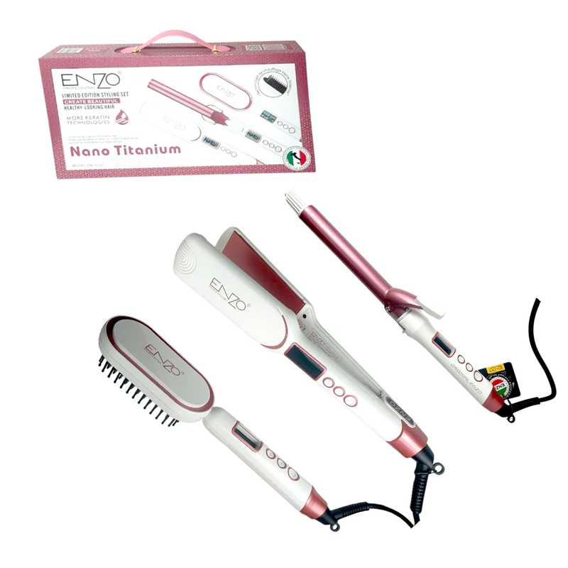 Enzo EN-3132 Nano Titanium Hair Styling Set