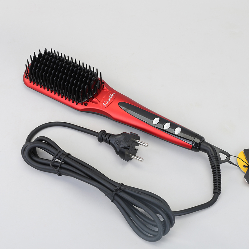 ENZO EN-4101G Fast Hair Straightener, Heated Comb for Women