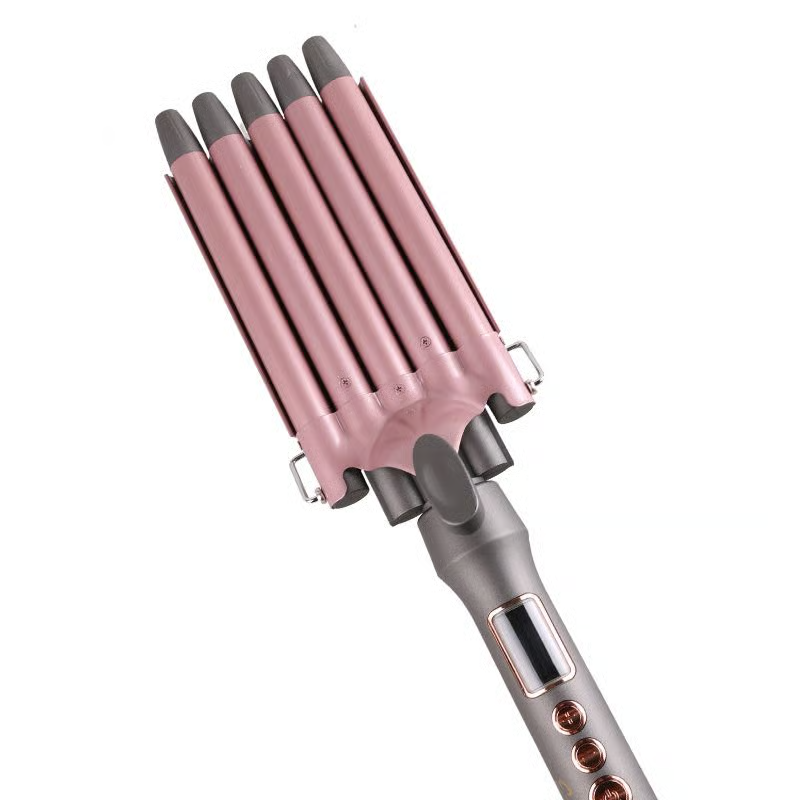ENZOEN-1969, 5-tube curling iron, 16mm, adjustable temperature ceramic curling iron