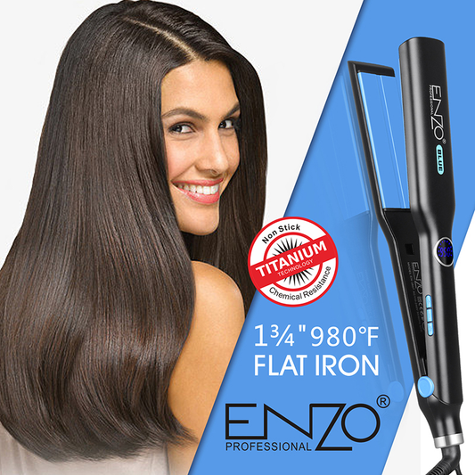 ENZO EN-3867 Professional Hair Straightener/Curler/Flat Iron