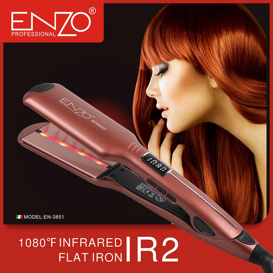ENZO EN-3851 Professional Infrared Titanium Hair Straightener