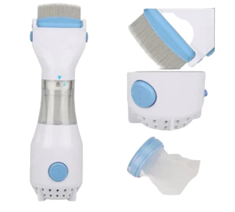 The EnzoEN-515 electric lice comb effectively removes head lice and lice eggs.