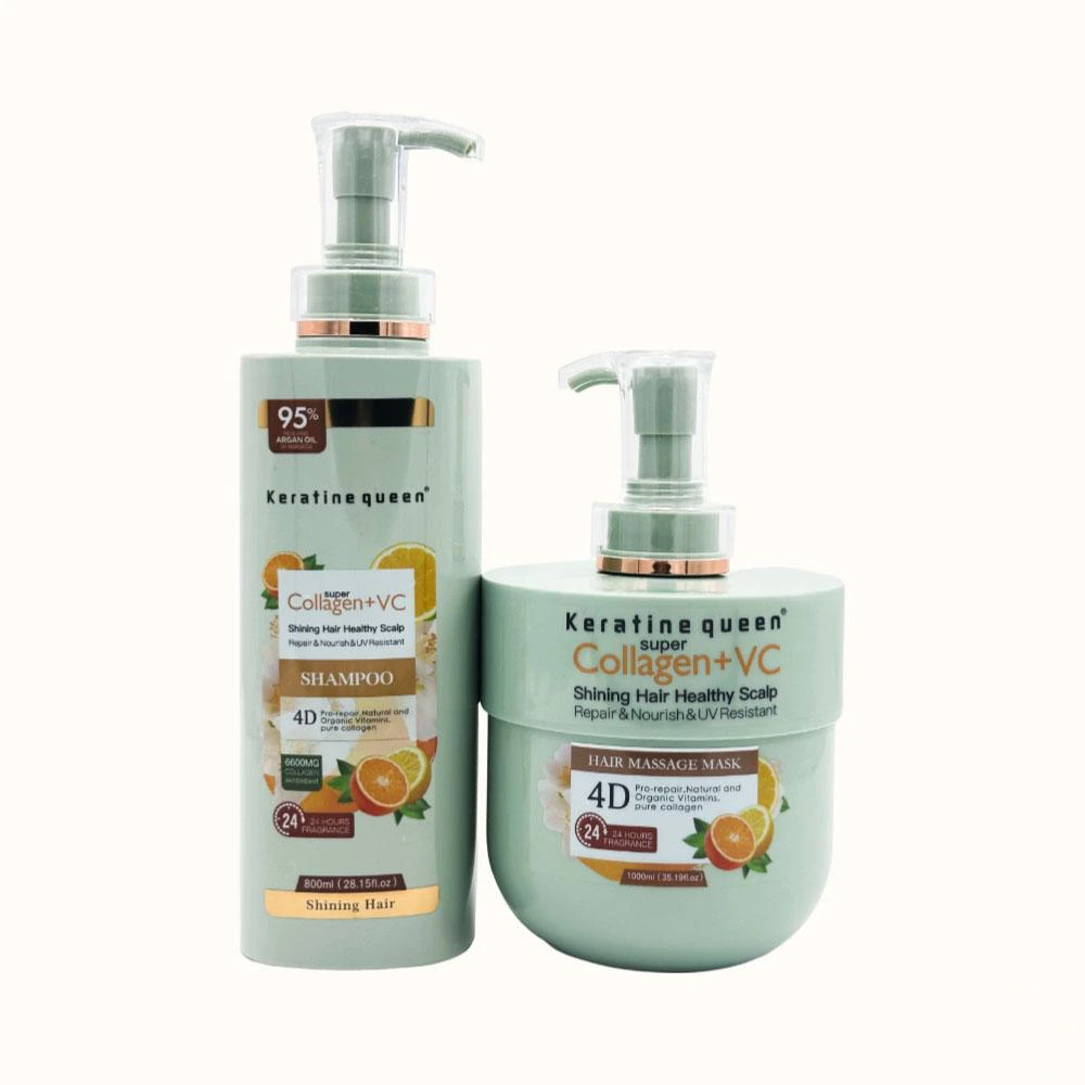 Collagen + VC Shampoo Set, 3 bottles