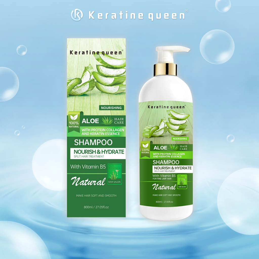 Nourishing Aloe Vera Shampoo with Protein Collagen and Keratin Essence 800ml
