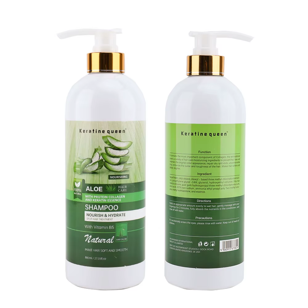 Nourishing Aloe Vera Shampoo with Protein Collagen and Keratin Essence 800ml