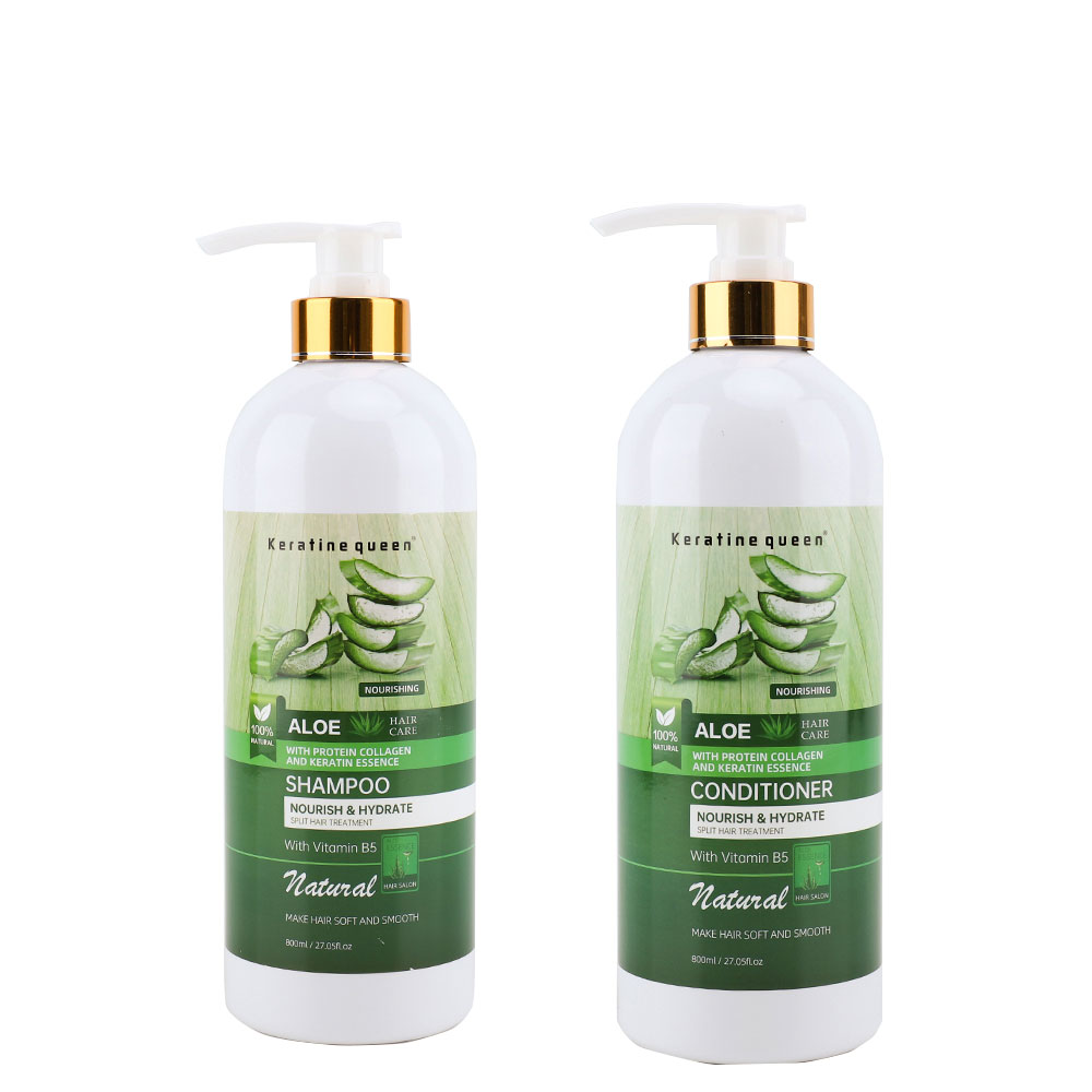 Aloe Vera Hair Care Set, Natural Organic Aloe Vera Moisturizing Serum 4 Bottles