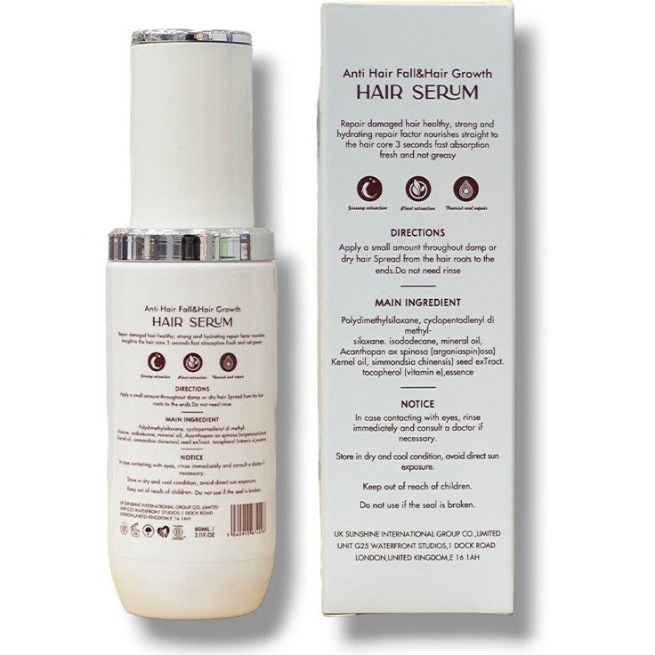 Ginseng Essence Moisturizing Hair Serum 60ml