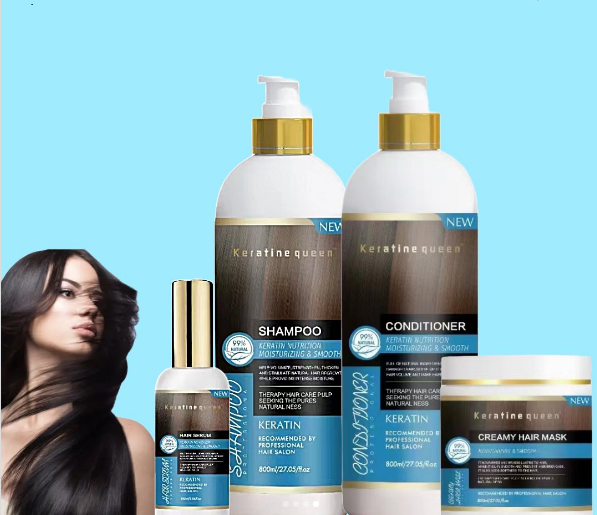 Queen Keratin Shampoo Set, 4 Bottles