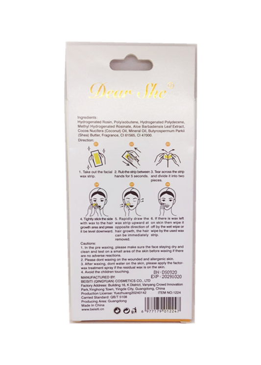 Honey Waxing Facial Waxing Paper, 20 Wax Papers per Box