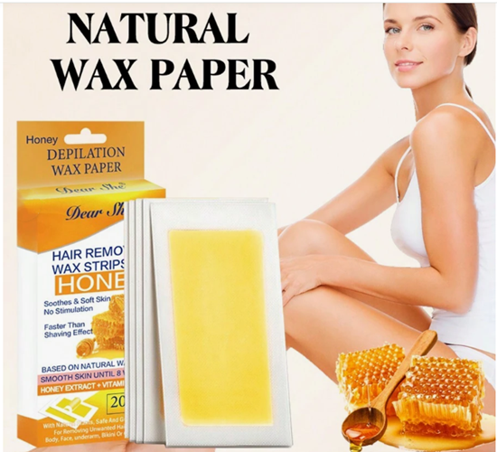 Honey Hair Removal Wax Strips, 1 box - 20 pieces