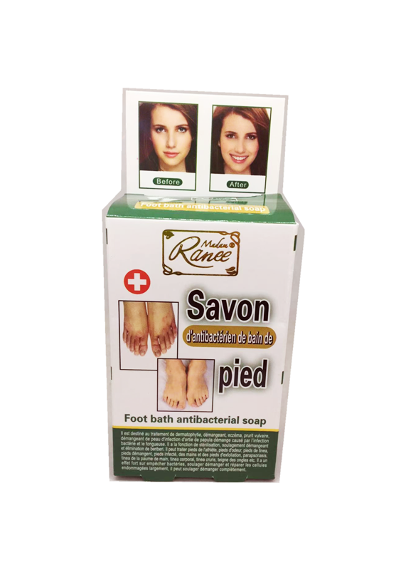 Antibacterial Foot Bath Soap, for bacterial and fungal skin infections, 100g