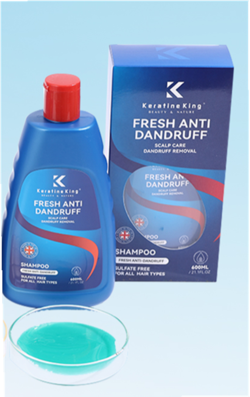 Natural Anti-Hair Loss, Fresh Anti-Dandruff Nourishing Anti-Itch Shampoo, Red 600ml