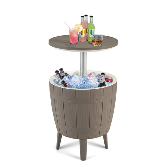 Ekko 3-in-1 extendable tabletop ice bucket, perfect for backyard parties