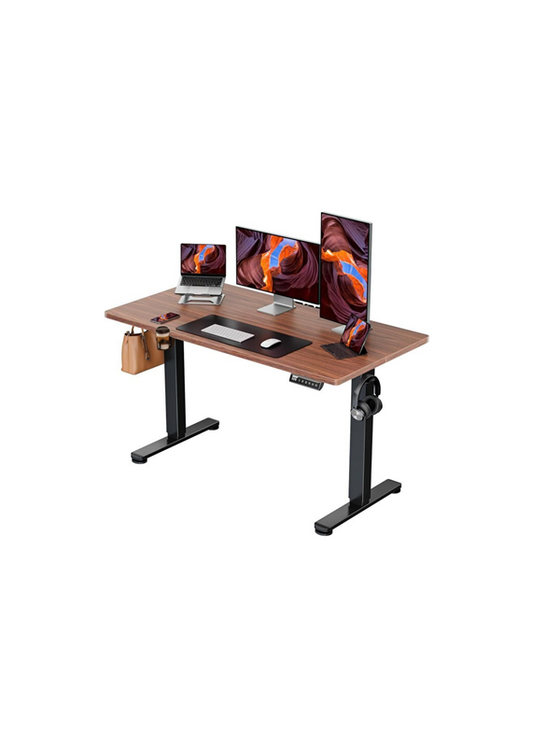 TOXIYA Smart Electric Height-Adjustable Standing Desk with Desktop - Multiple Colors (120X60CM Desktop) (70X120CM Height)
