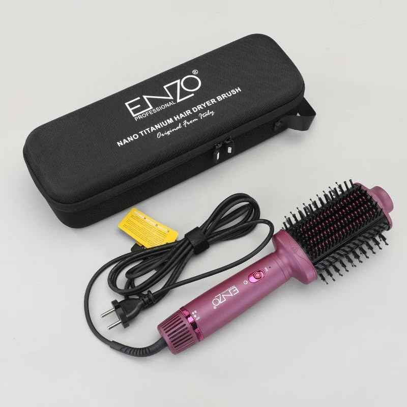 ENZO EN-4110 Hair Comb, 2-in-1 Professional Negative Ion Hair Comb.