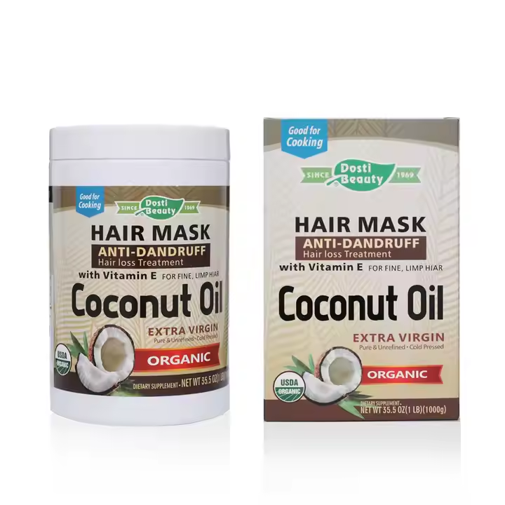 High Quality Vitamin E Anti Hair Loss Treatment Organic Hair Mask Coconut Oil Hair Mask