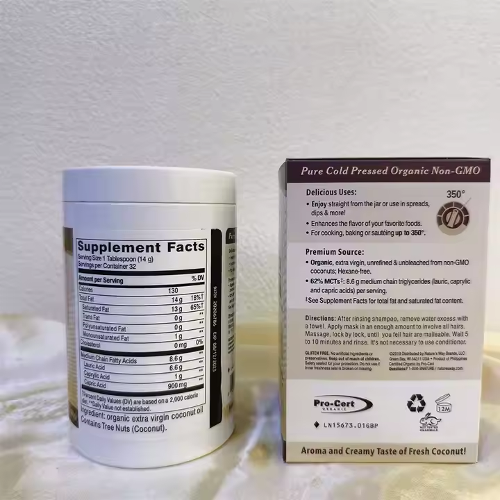 High Quality Vitamin E Anti Hair Loss Treatment Organic Hair Mask Coconut Oil Hair Mask