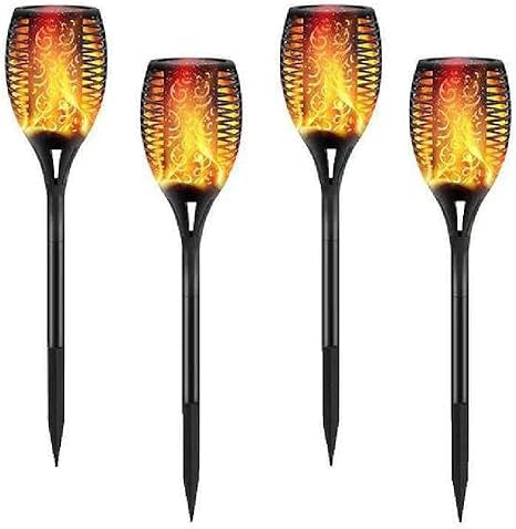 Solar Rechargeable Flame Spike Lights